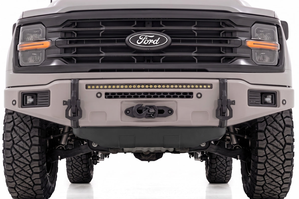 Rough Country FXS Front Bumper | DR Avalanche Gray EcoBoost for Ford F150 21-25 13012-DR
