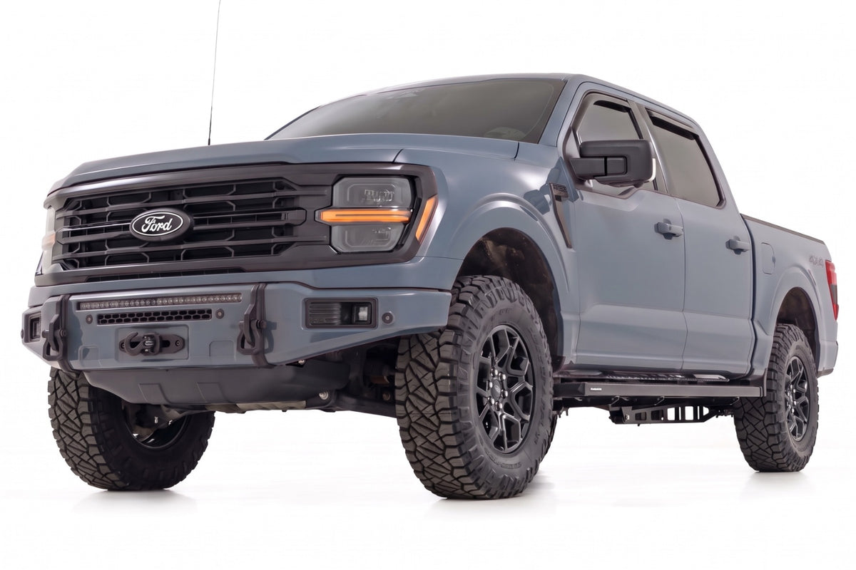 Rough Country FXS Front Bumper | G4 Azure Gray | EcoBoost | for Ford F150 21-25 13012-G4