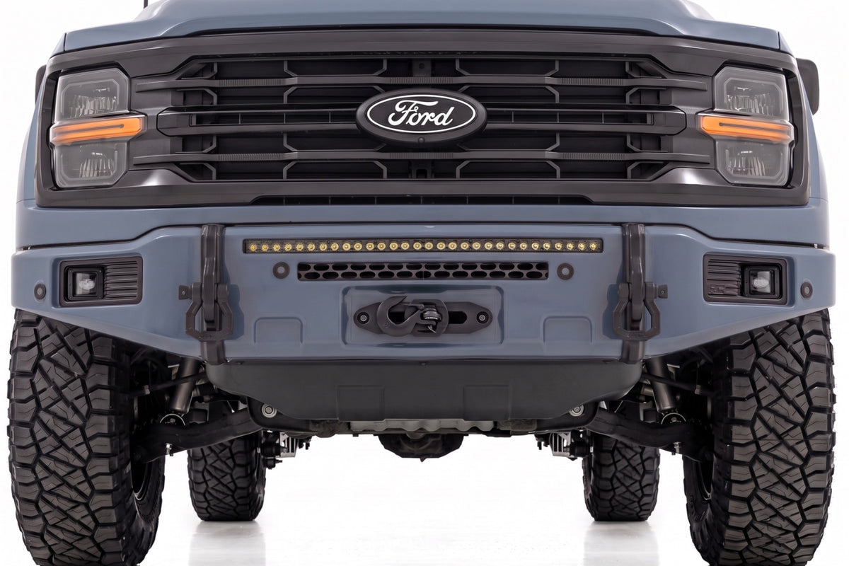 Rough Country FXS Front Bumper | G4 Azure Gray | EcoBoost | for Ford F150 21-25 13012-G4