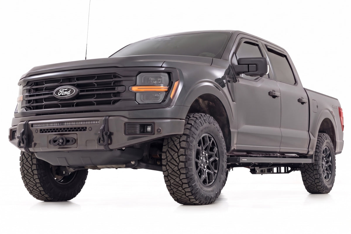 Rough Country FXS Front Bumper | M7 Carbonized Gray EcoBoost for Ford F150 21-25 13012-M7