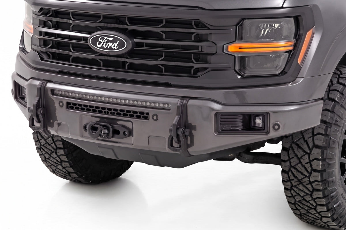 Rough Country FXS Front Bumper | M7 Carbonized Gray EcoBoost for Ford F150 21-25 13012-M7