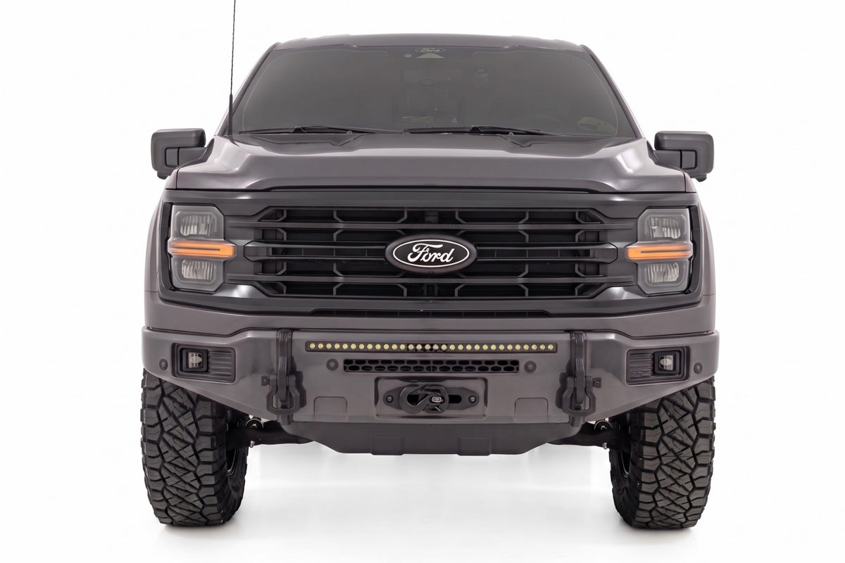 Rough Country FXS Front Bumper | M7 Carbonized Gray EcoBoost for Ford F150 21-25 13012-M7