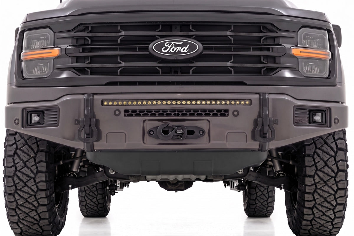 Rough Country FXS Front Bumper | M7 Carbonized Gray EcoBoost for Ford F150 21-25 13012-M7