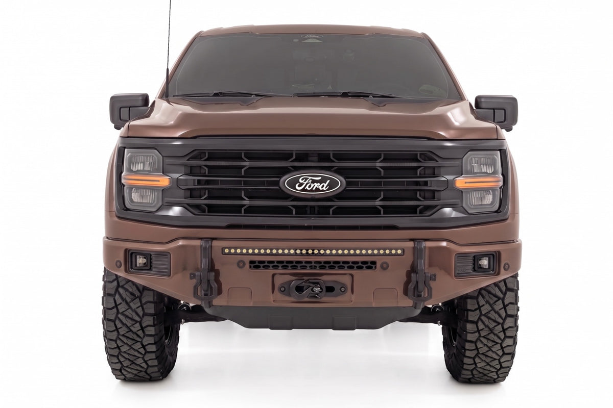 Rough Country FXS Front Bumper | LJ Darkened Bronze EcoBoost for Ford F150 21-25 13012-LJ