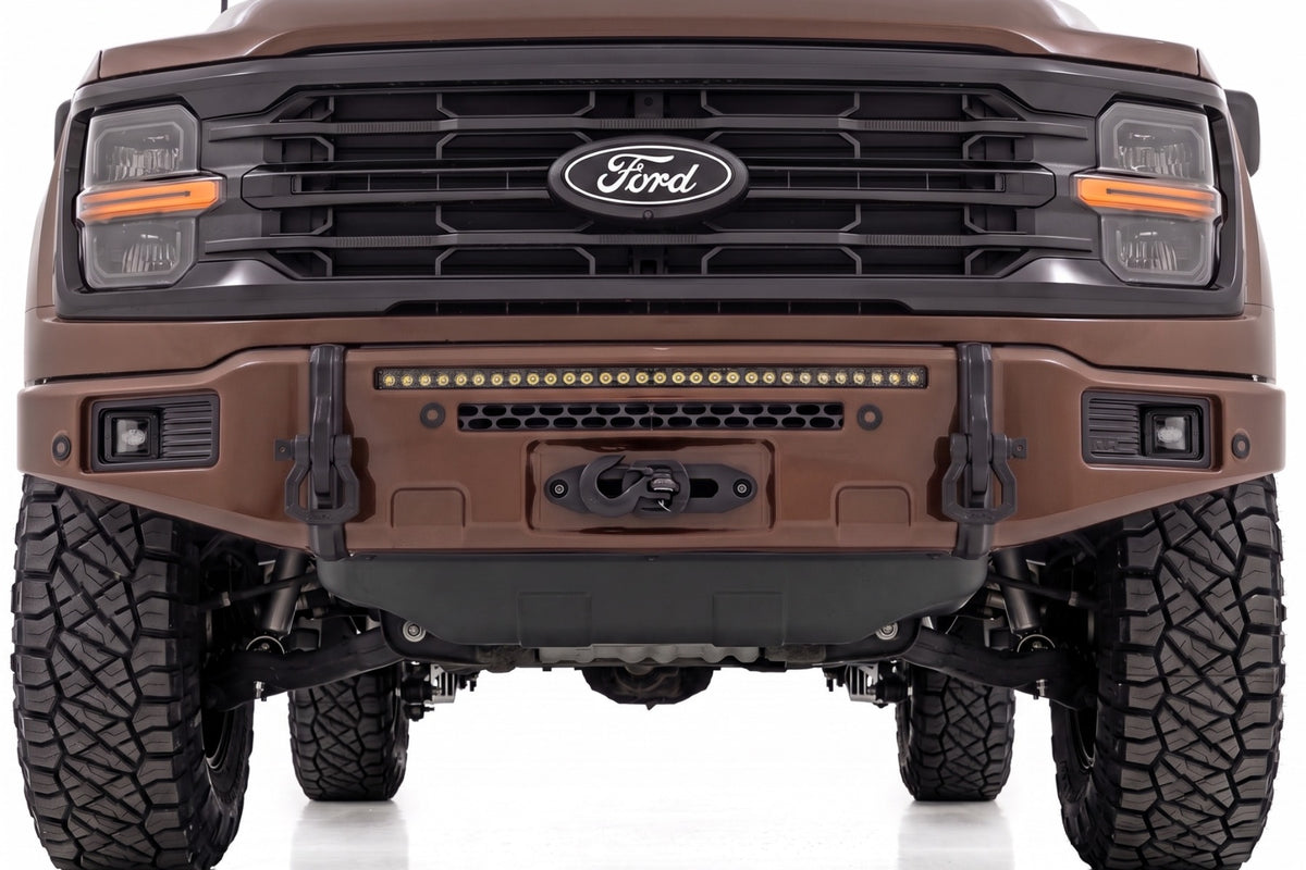 Rough Country FXS Front Bumper | LJ Darkened Bronze EcoBoost for Ford F150 21-25 13012-LJ