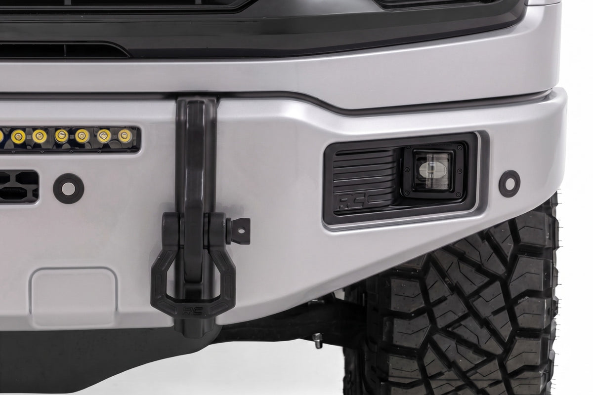 Rough Country FXS Front Bumper | JS Iconic Silver | EcoBoost for Ford F150 21-25 13012-JS