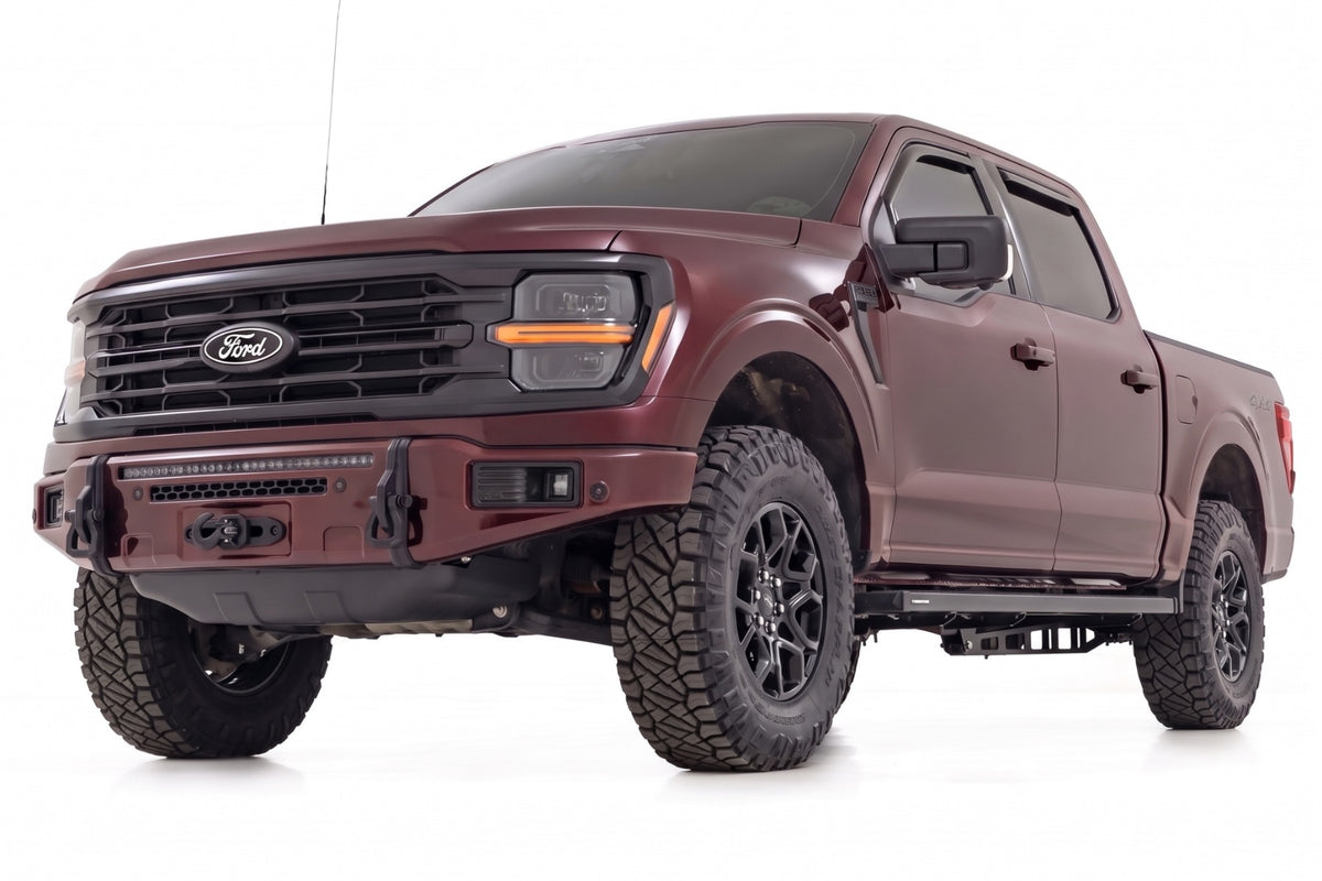 Rough Country FXS Front Bumper | E2 Magma Red | EcoBoost | for Ford F150 21-25 13012-E2