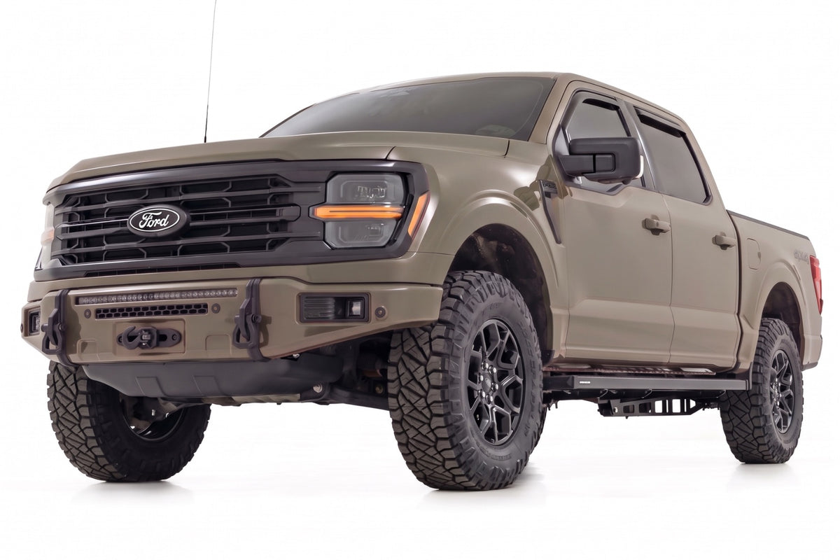 Rough Country FXS Front Bumper | T9 Marsh Gray | EcoBoost | for Ford F150 21-25 13012-T9