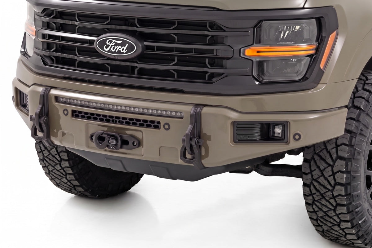 Rough Country FXS Front Bumper | T9 Marsh Gray | EcoBoost | for Ford F150 21-25 13012-T9