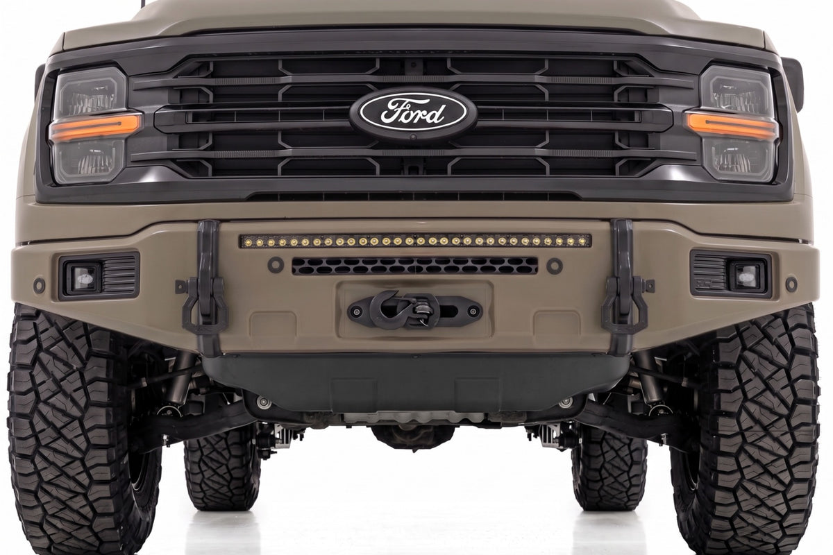 Rough Country FXS Front Bumper | T9 Marsh Gray | EcoBoost | for Ford F150 21-25 13012-T9