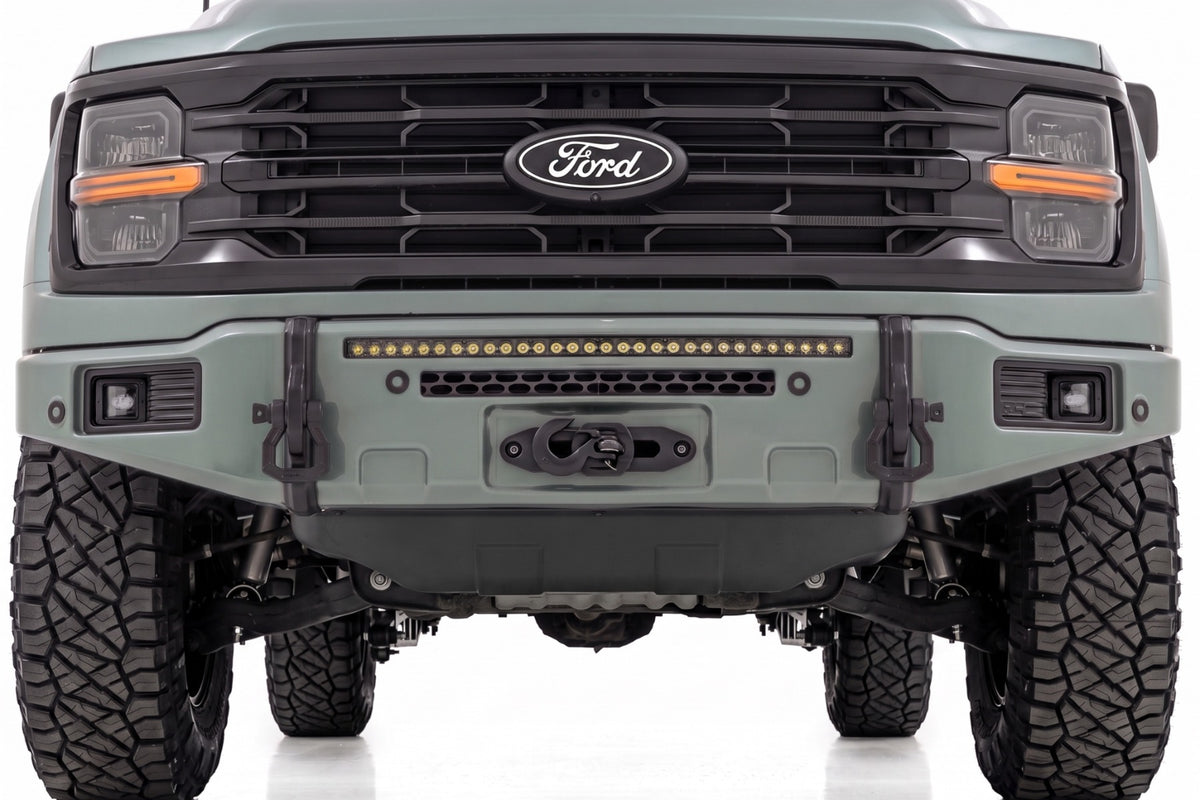 Rough Country FXS Front Bumper | BN Silver Spruce | EcoBoost for Ford F150 21-25 13012-BN