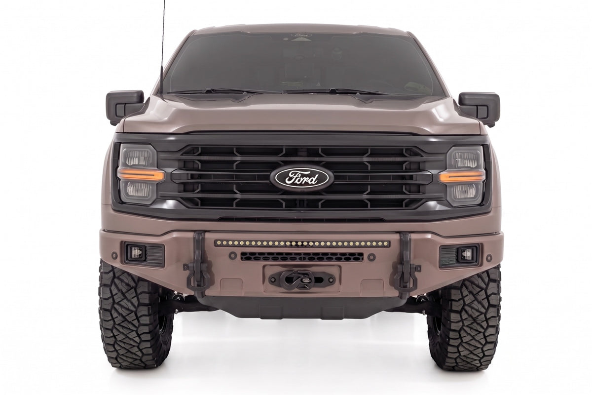 Rough Country FXS Front Bumper | D1 Stone Gray | EcoBoost | for Ford F150 21-25 13012-D1