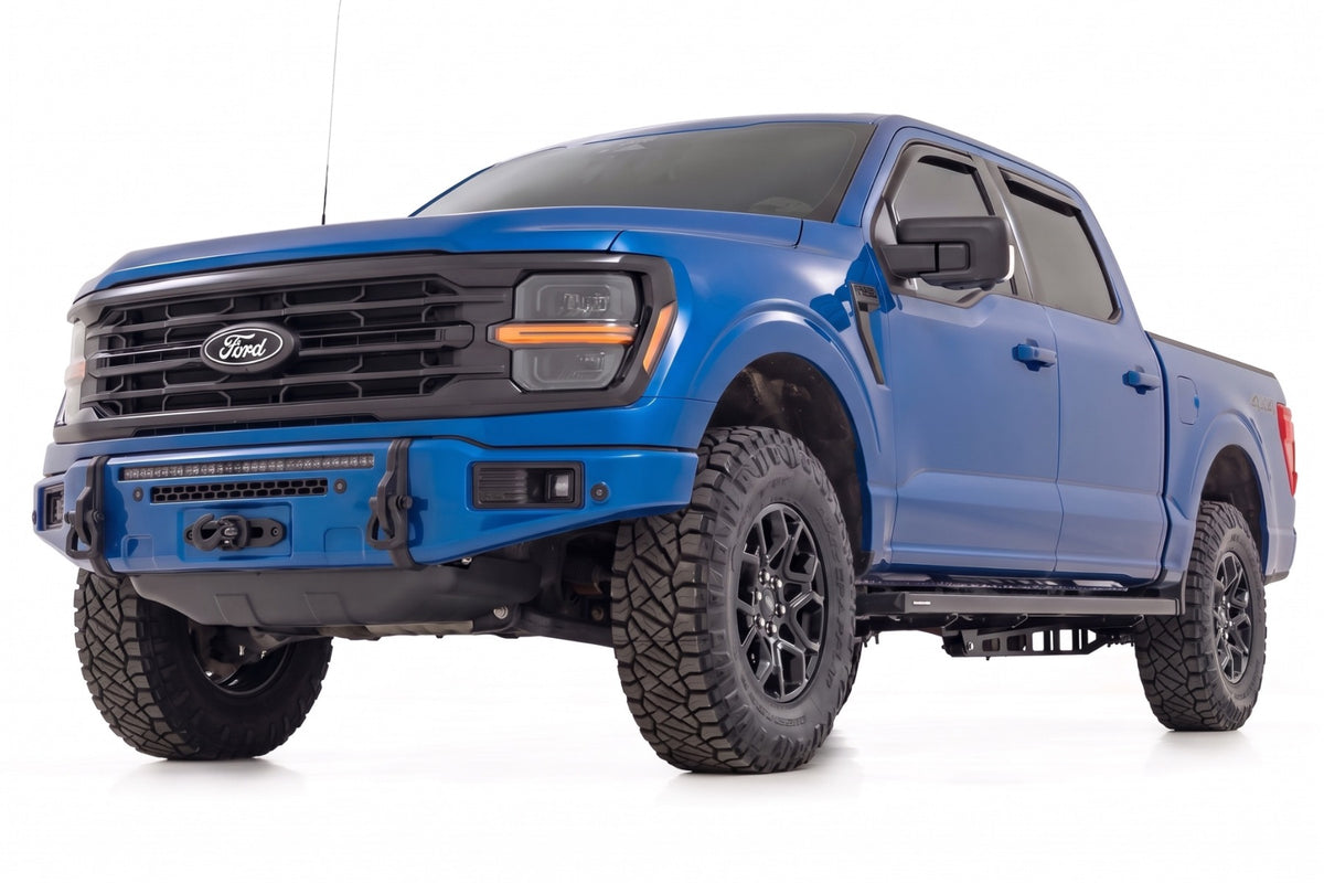 Rough Country FXS Front Bumper | E7 Velocity Blue | EcoBoost for Ford F150 21-25 13012-E7