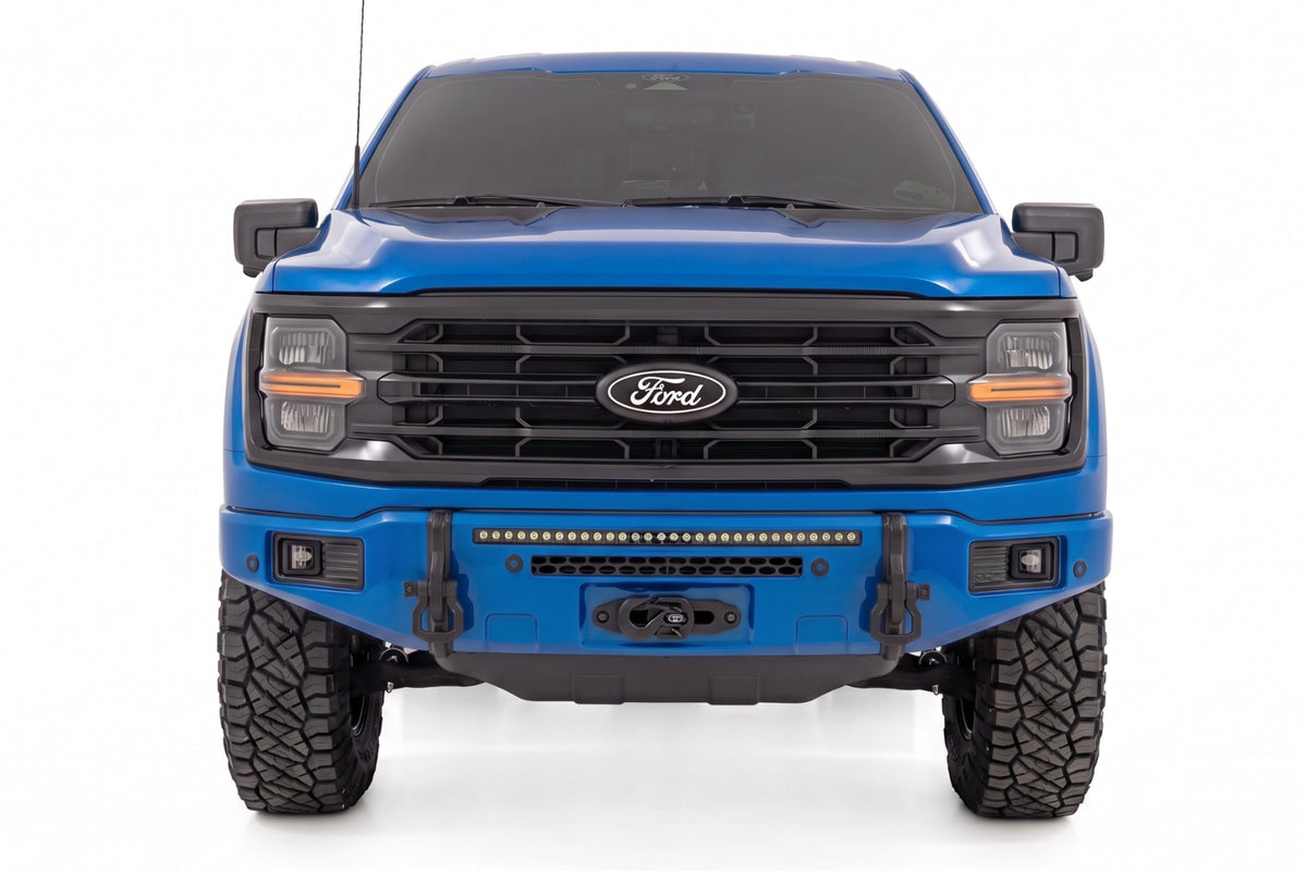 Rough Country FXS Front Bumper | E7 Velocity Blue | EcoBoost for Ford F150 21-25 13012-E7
