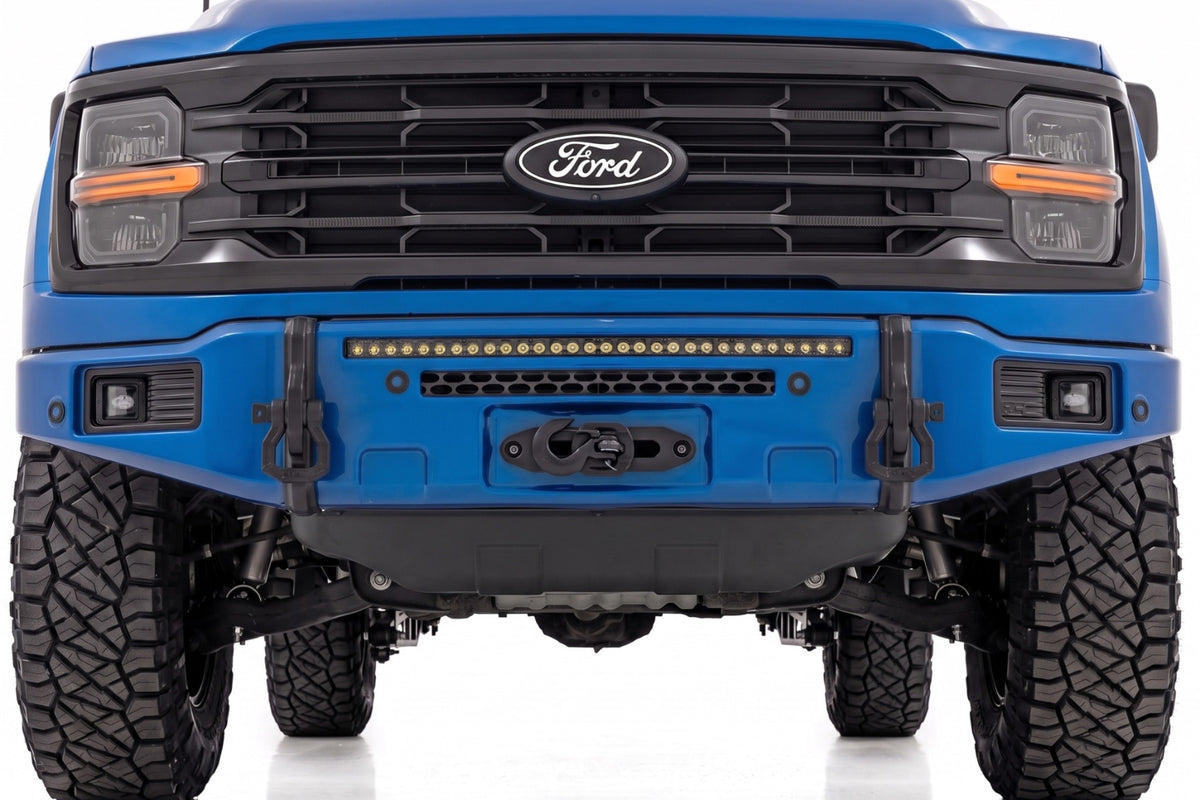 Rough Country FXS Front Bumper | E7 Velocity Blue | EcoBoost for Ford F150 21-25 13012-E7