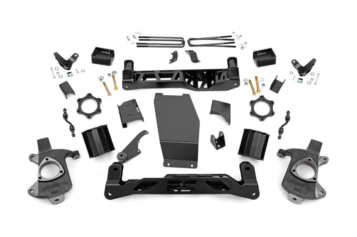 Rough Country 5" GMC Lift Kit 14-18 1500 Denali MagneRide Alum Stamped Steel 17901