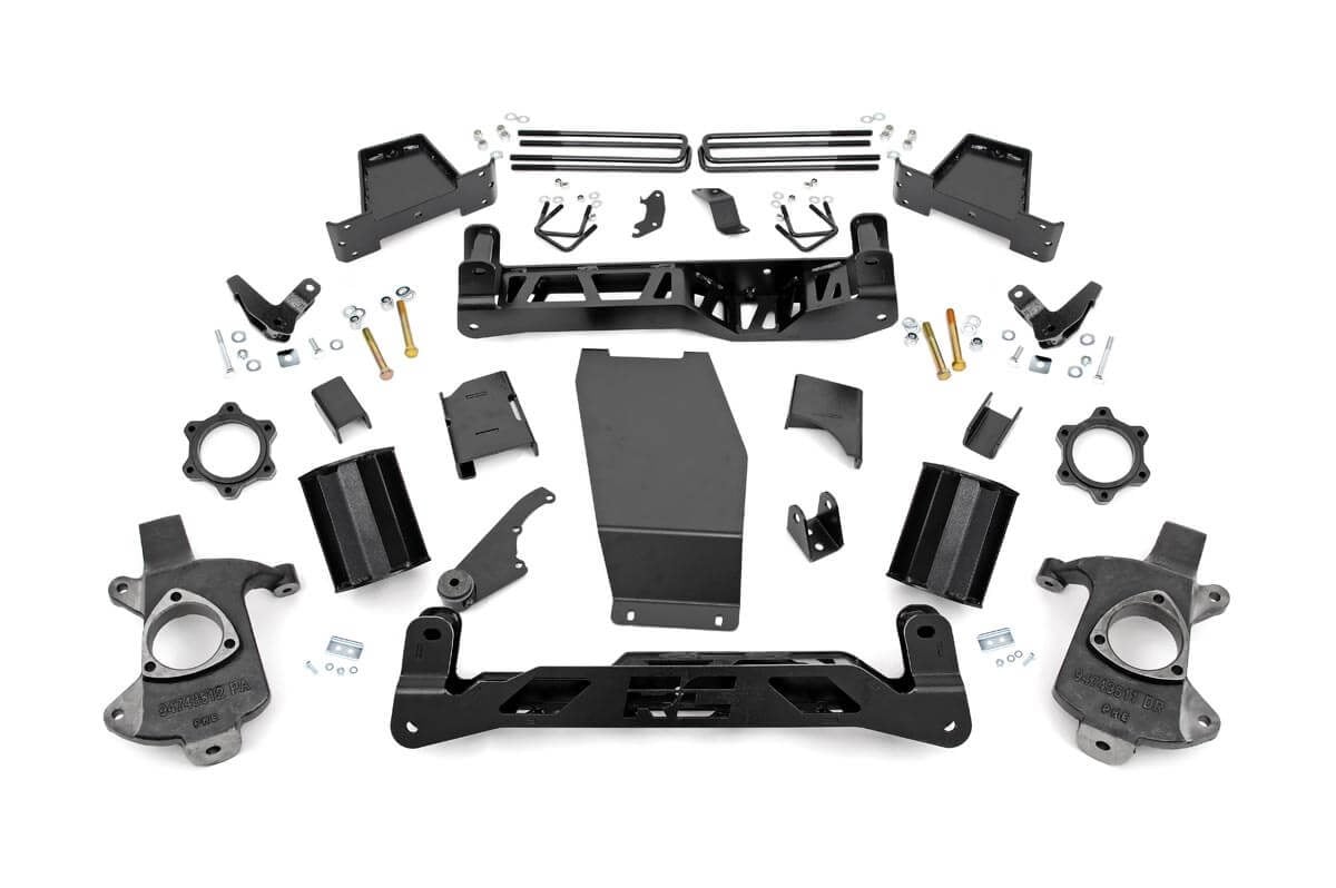 Rough Country 7in GMC Lift Kit 14-16 1500 Denali PU 4wd w/MagneRide Cast 18802