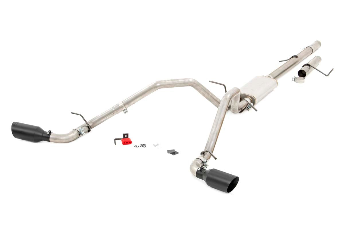 Rough Country Dual Cat-Back Exhaust System w/Black Tips 09-13 GM 1500 4.8L/5.3L 96008