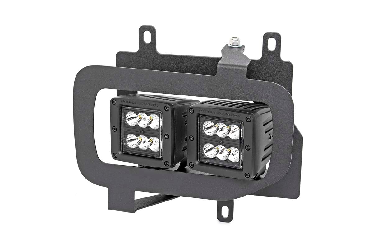 Rough Country Ford LED Fog Light Kit Black Series w/ Spot Beam 15-17 F-150 70832