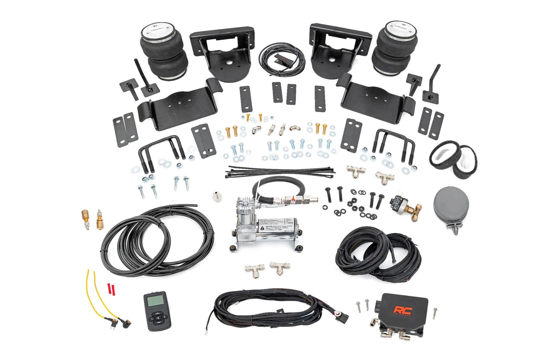 Rough Country Air Spring Kit w/Compressor 0-6" Lifts Ford F-150 4WD 15-20 10017WC