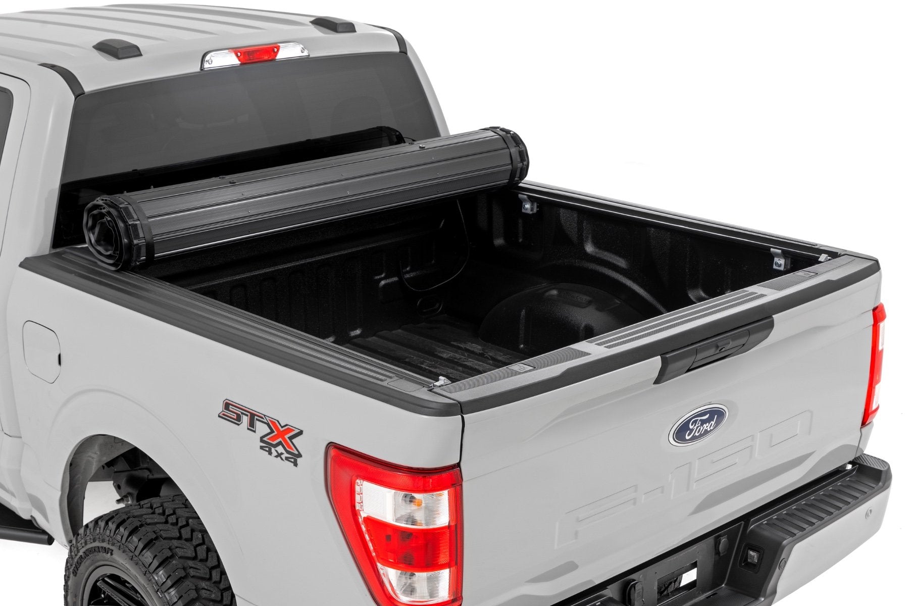 Rough Country Hard RollUp Bed Cover 5'7" Bed Ford F150 15-24/Lightning 22-24 50221550