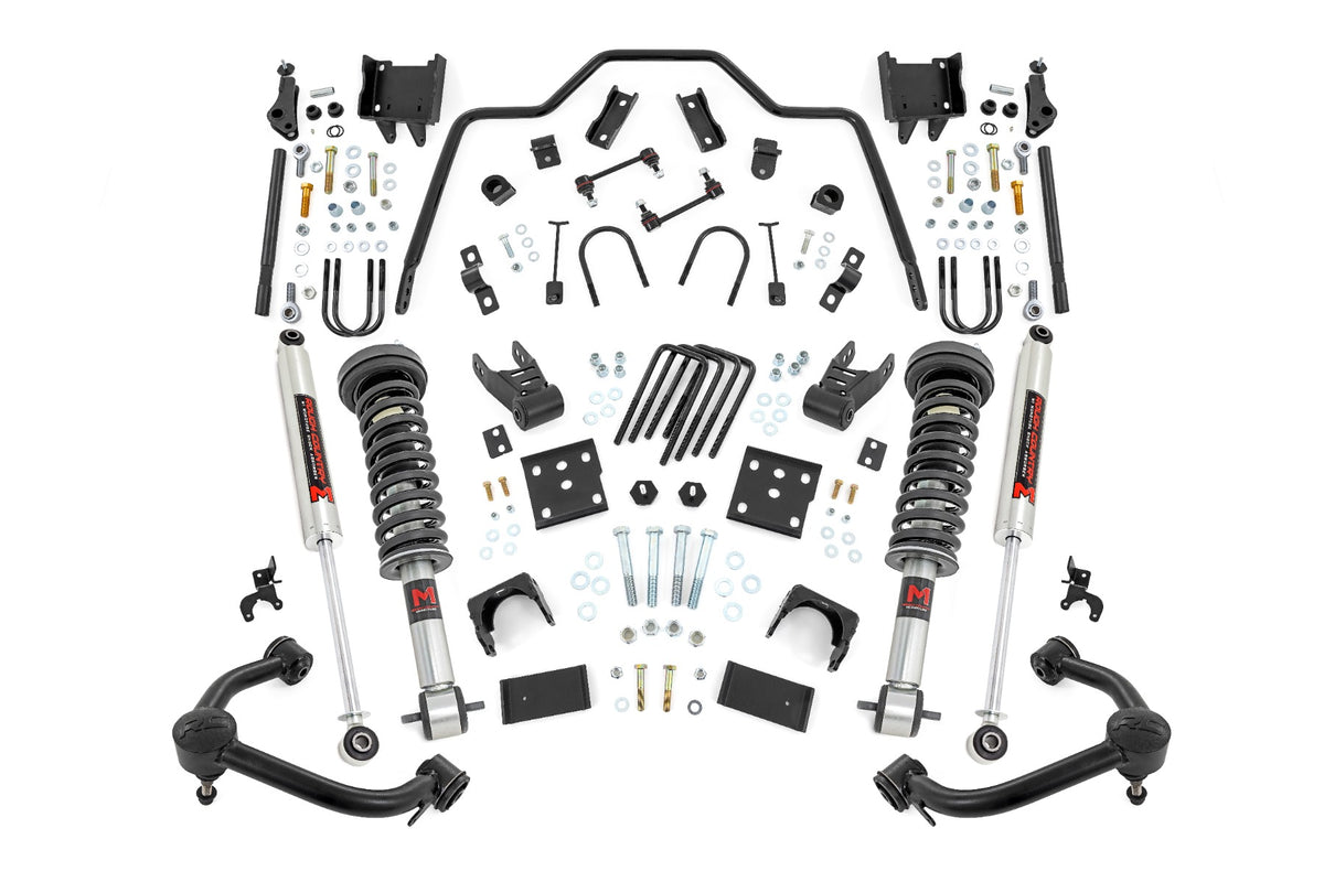 Rough Country 3" Front 5" Rear Lowering Kit M1 for Ford F150 4WD 15-26 48340