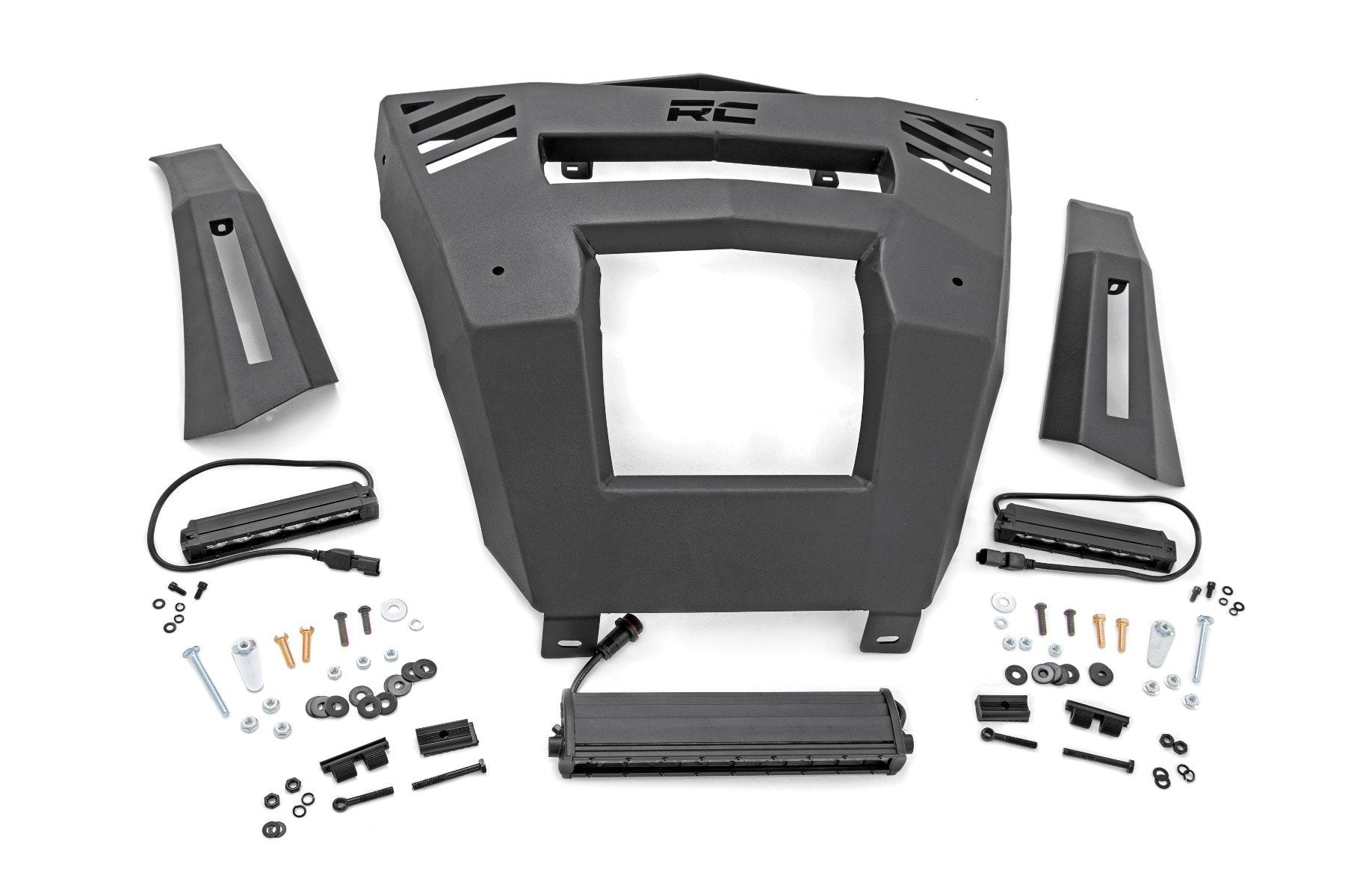 Rough Country LED Bumper Mount 12" and 6" Pair Combo Can-Am Defender 20-22 97069