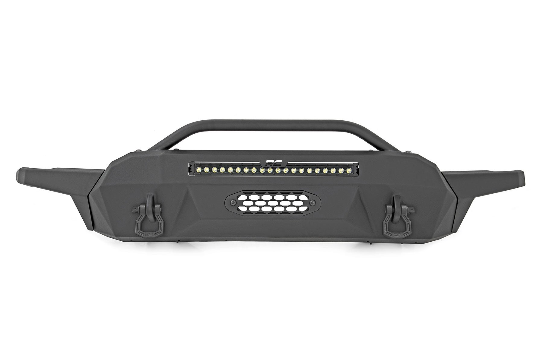 Rough Country Front Hybrid Bumper 20" Blk DRL LED Toyota Tacoma 16-23 10725