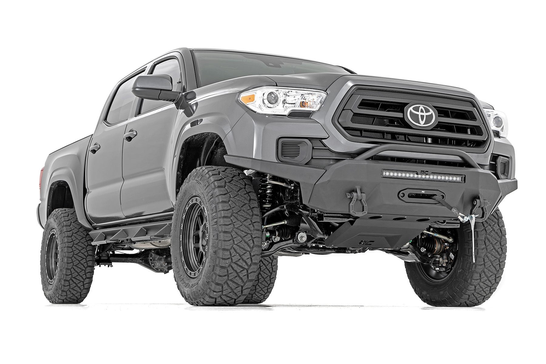 Rough Country Front Bumper Hybrid 20" Blk LED Toyota Tacoma 4WD (2016-2022) 10728