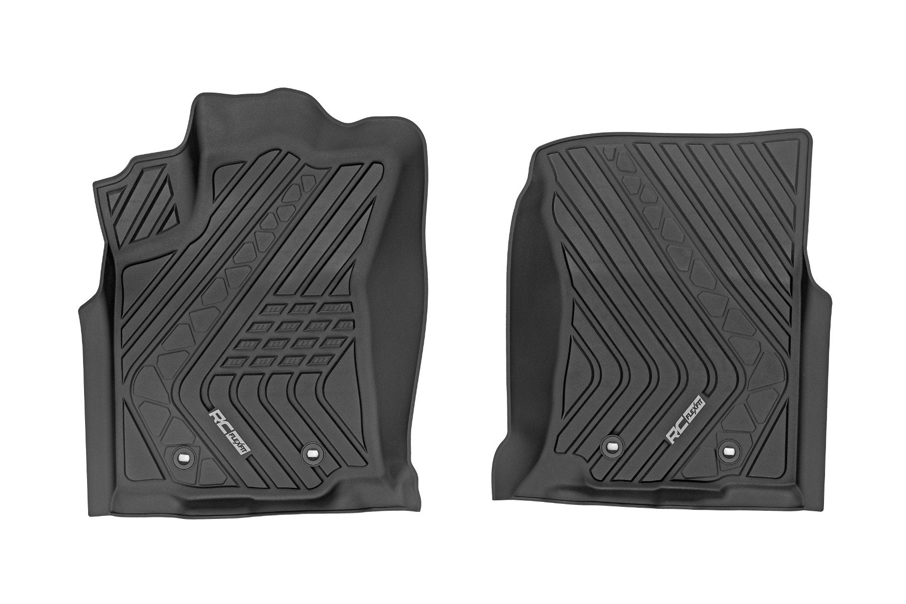 Rough Country Flex-Fit Floor Mats Front for Toyota Tacoma 16-23 FF-7121