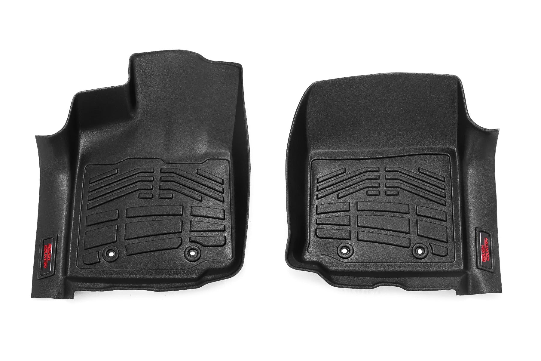 Rough Country Sure-Fit Floor Mats Front for Toyota Tacoma 2016-2023