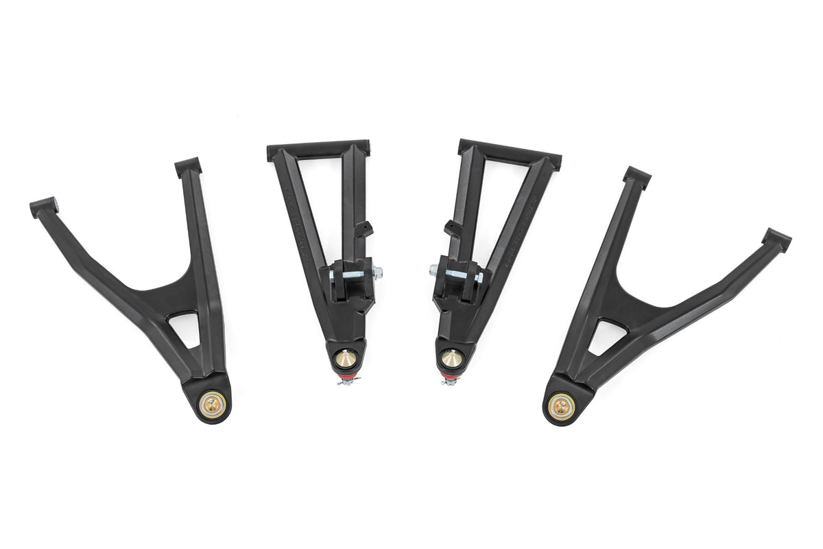 Rough Country High Clearance Control Arms w/ 2" Offset for Honda Pioneer 1000-5 92098BLK