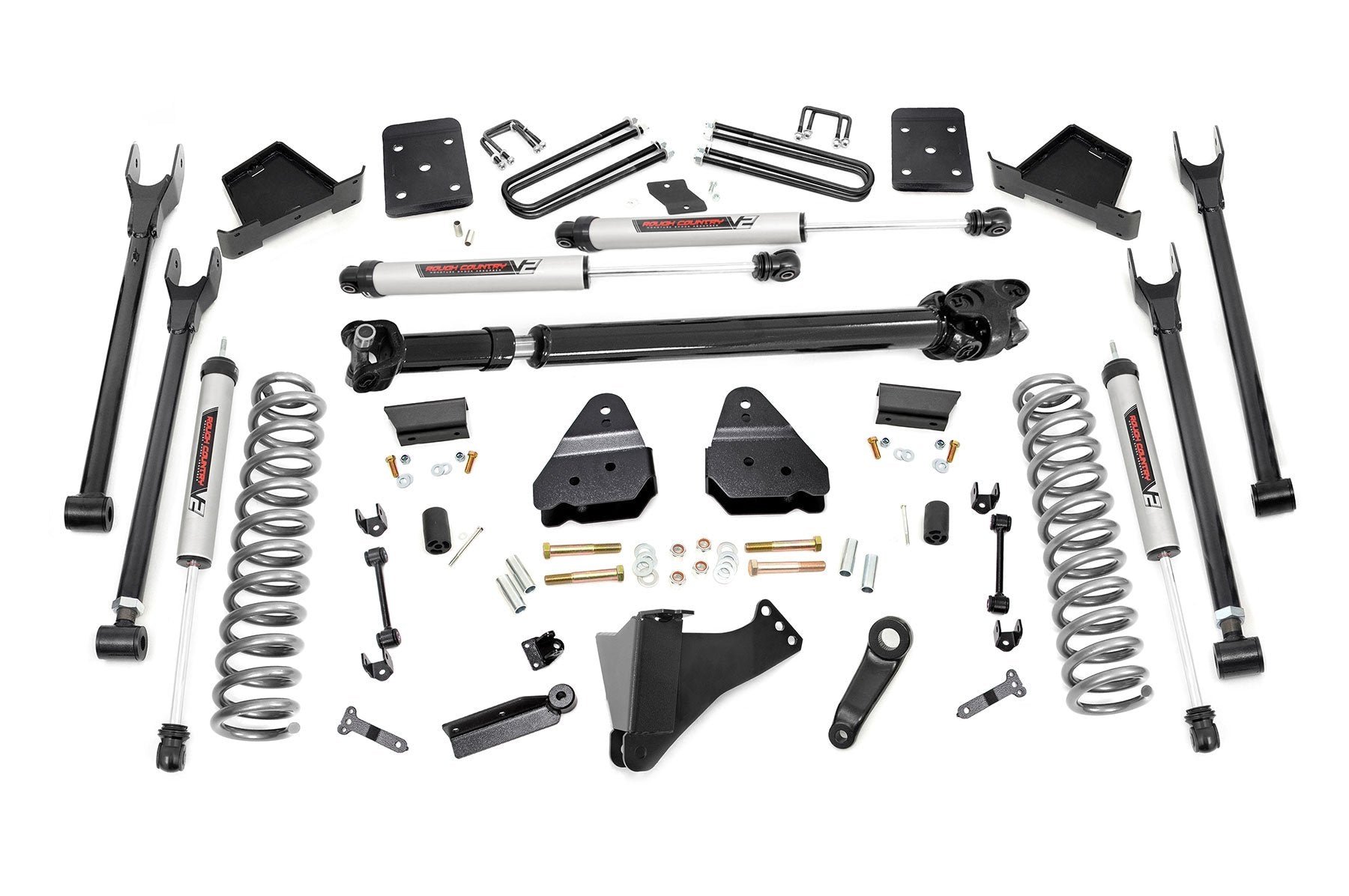 Rough Country 6" for Ford 4-Link Lift Kit w/F Drive Shaft 17-19 F-250/350 Diesel 50871
