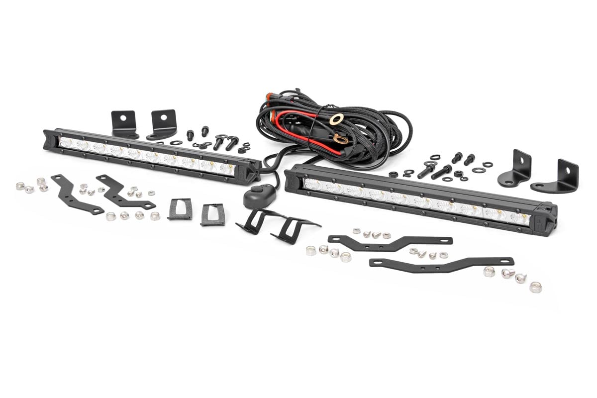 Rough Country Ford Dual 10in LED CM Ser Grille Kit 18-20 F-150 XLT-CM Ser 70809