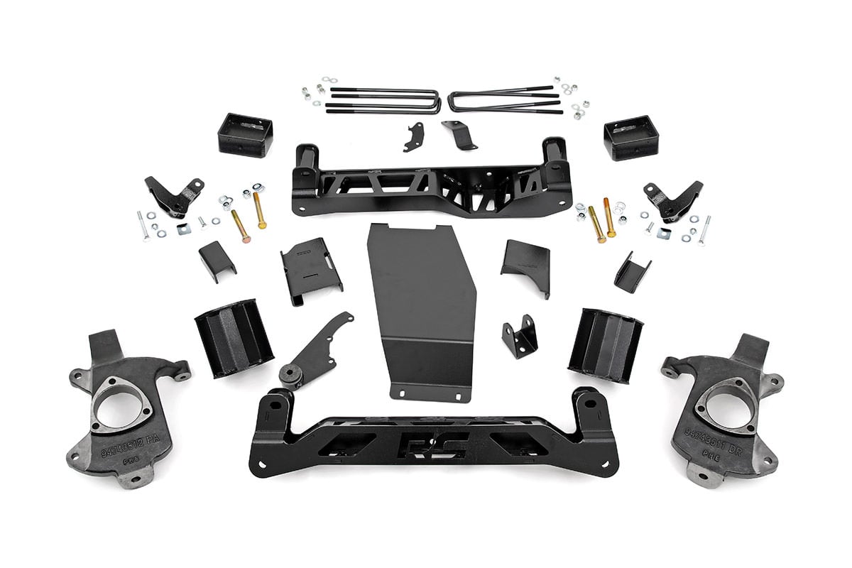 Rough Country 5in GMC Lift Kit 14-18 1500 Denali PU 4wd w/MagneRide Cast Steel 18300