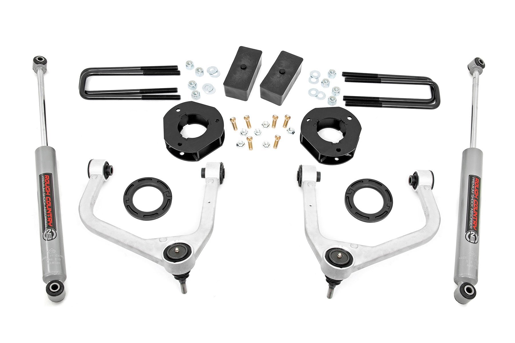 Rough Country 3.5" Lift Kit w/Forged UCA's 19-20 GMC 1500 PU 22630