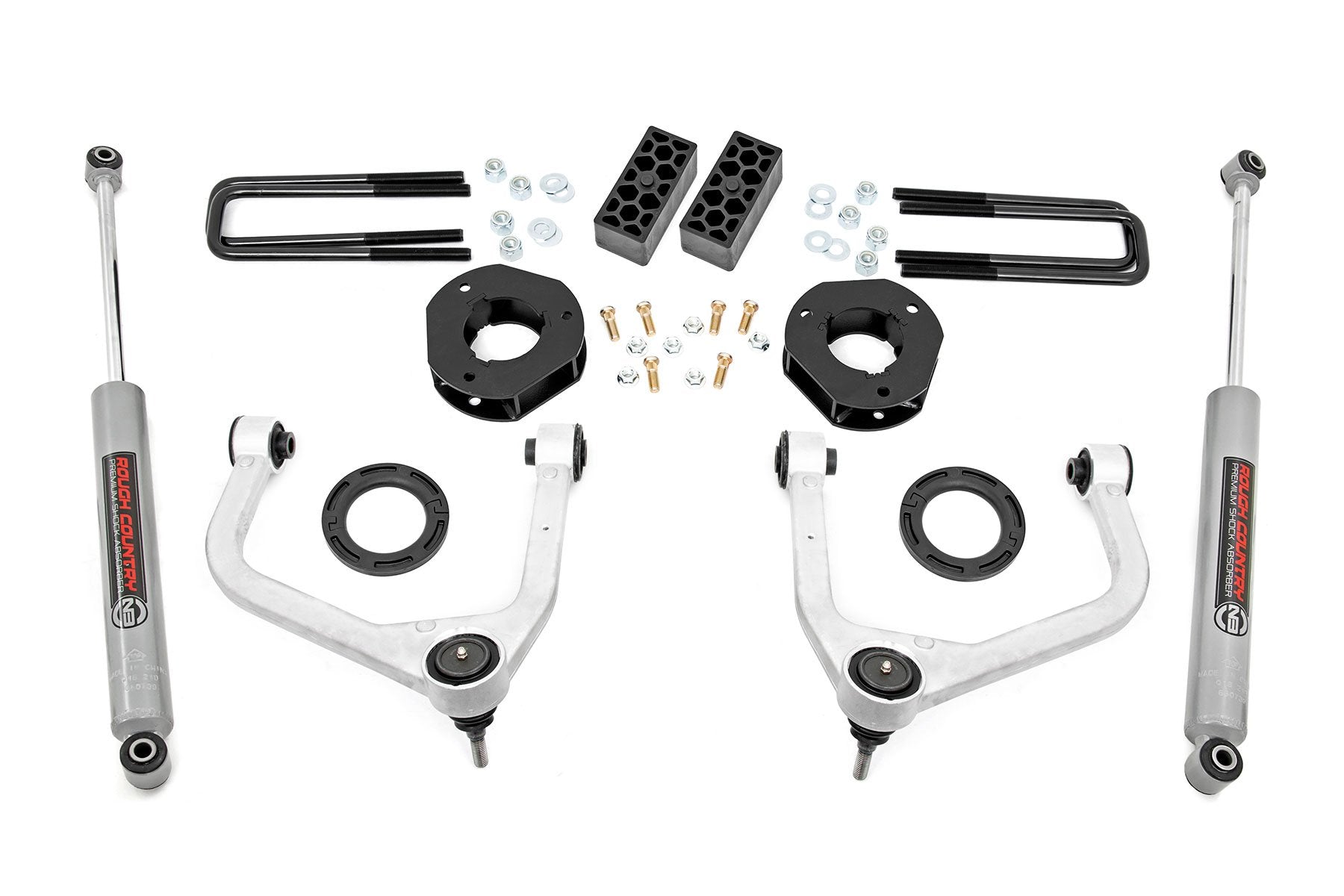 Rough Country 3.5 Inch Lift Kit Chevy/GMC Silverado 1500 Multi Leaf Rear 19-25 29531A