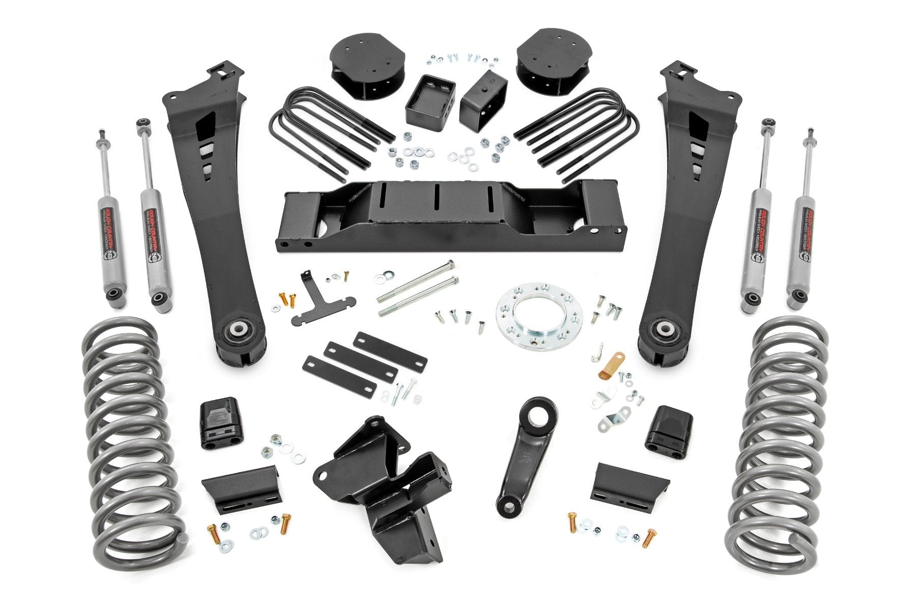 Rough Country 5" Lift Kit Diesel AISIN for Ram 3500 4wd 19-24 38430