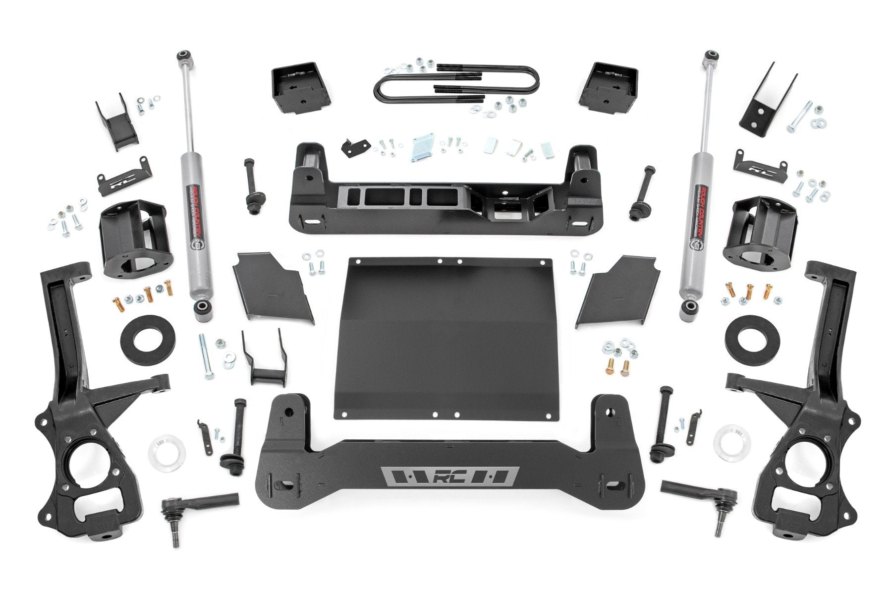 Rough Country 6" Lift Kit Mono Leaf Rear Diesel GMC Sierra 1500 2025 26631D_A