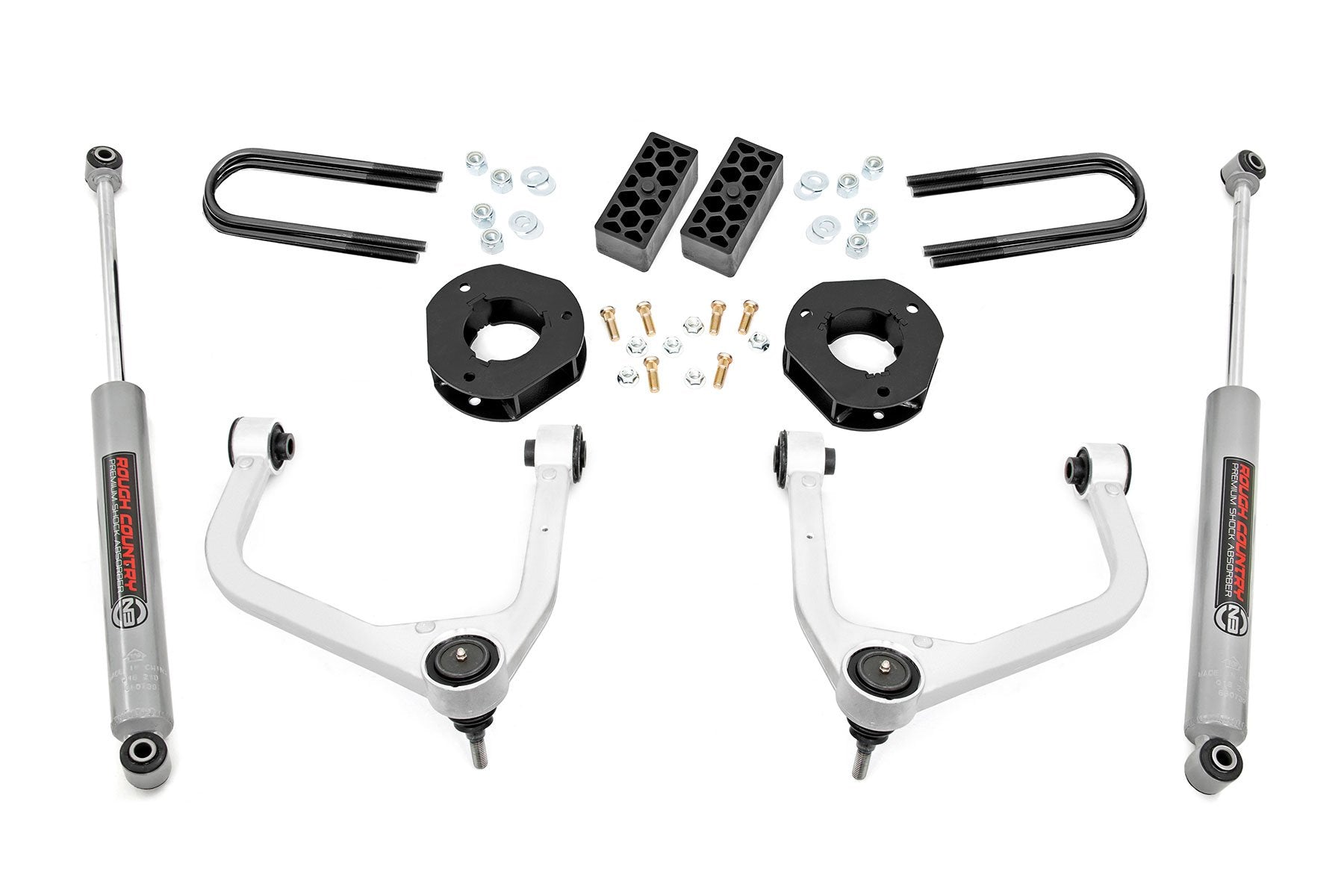 Rough Country 3.5" Lift Kit Rear Mono Leaf Chevy Silverado 1500 2025 28230_A