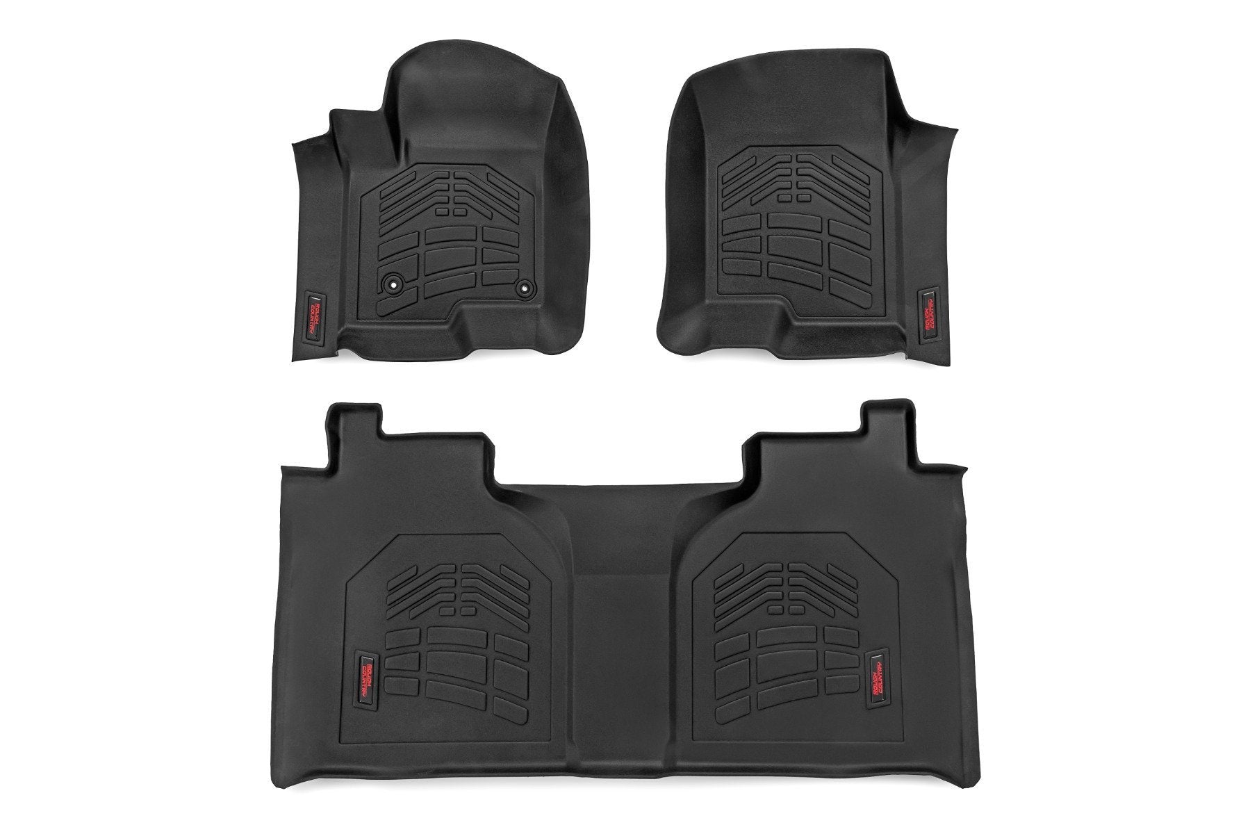 Rough Country Heavy Duty Floor Mats [Frt/Rr] Chevy/GMC 1500/2500HD/3500HD 19-24 SM21612