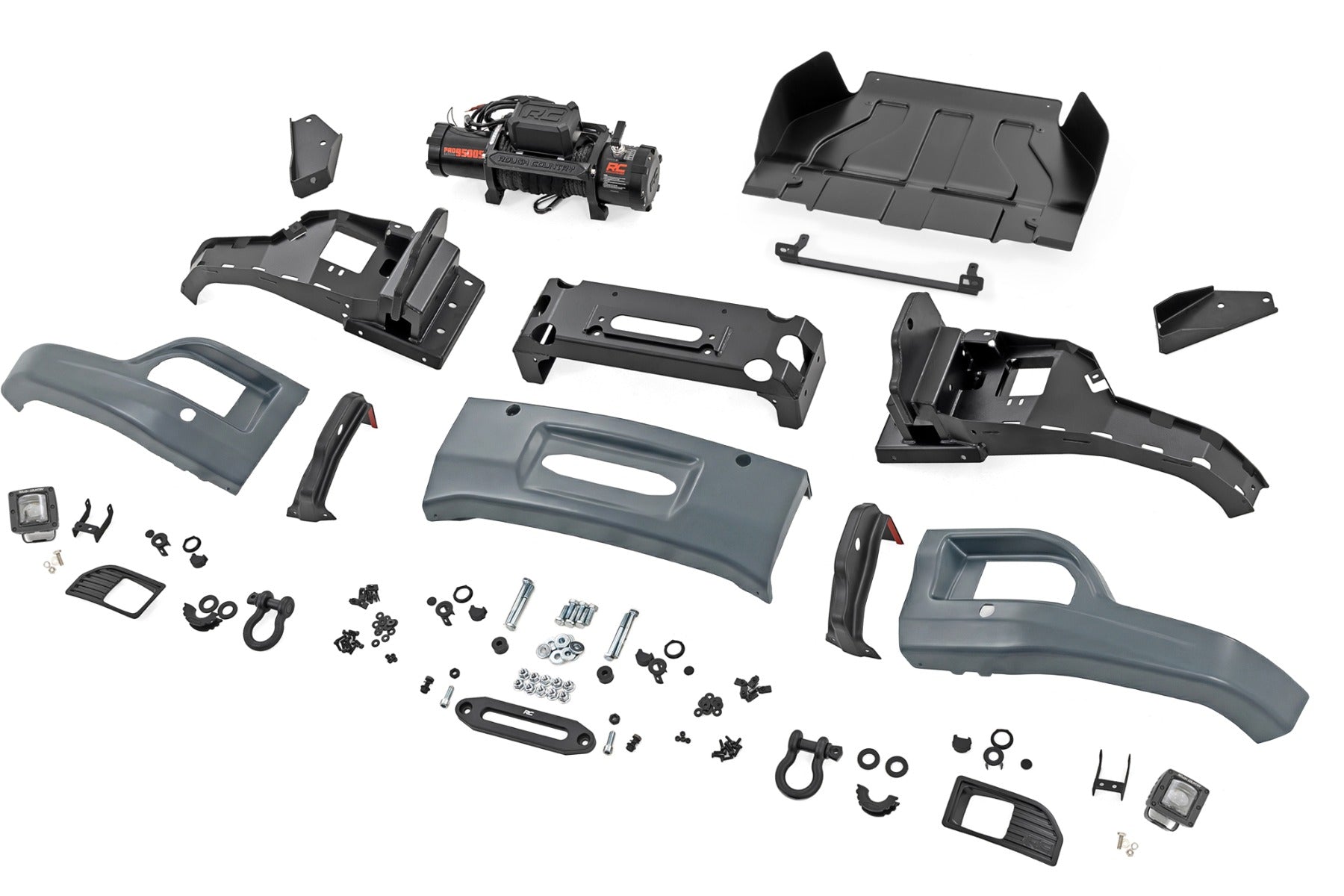 Rough Country Front FXS Bumper 12000S GNO Slate Gray Chevy Silverado 1500 23-26 13007-GNO