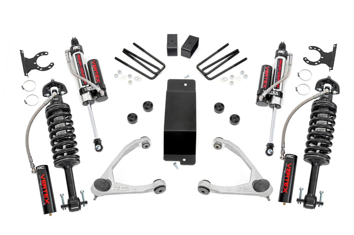 Rough Country 3.5" Lift Kit w/Forged Upper Control Arms Chevy GMC 1500 PU 07-16 4WD 19431A