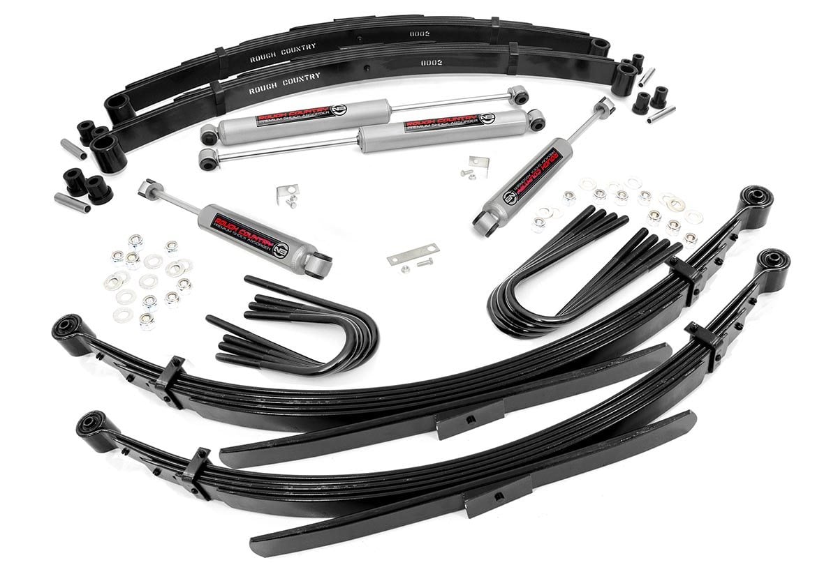 Rough Country 2in GM Suspension Lift Kit System 56in Rear Springs 265-88-9230