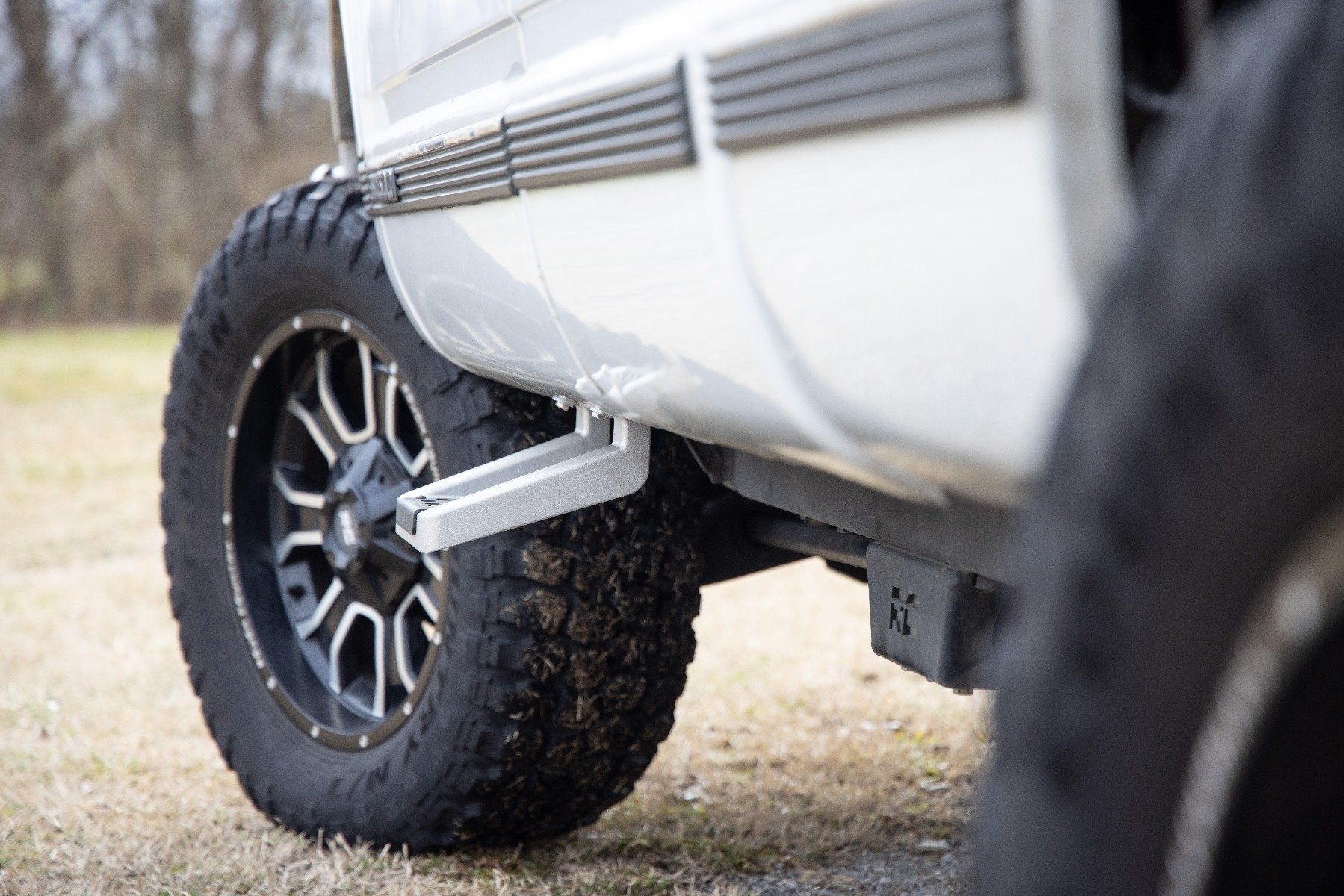 Single Hoop Step Alum Pair (Chevy/Ford/GMC/Ram) - 117510