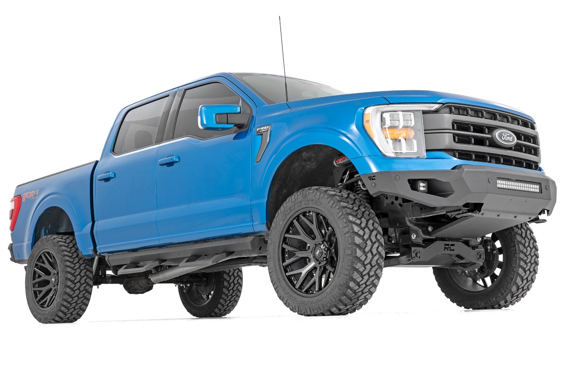 Rough Country High Clearance Bumper LED Lights & Skid Plate Ford F-150 21-22 10809A