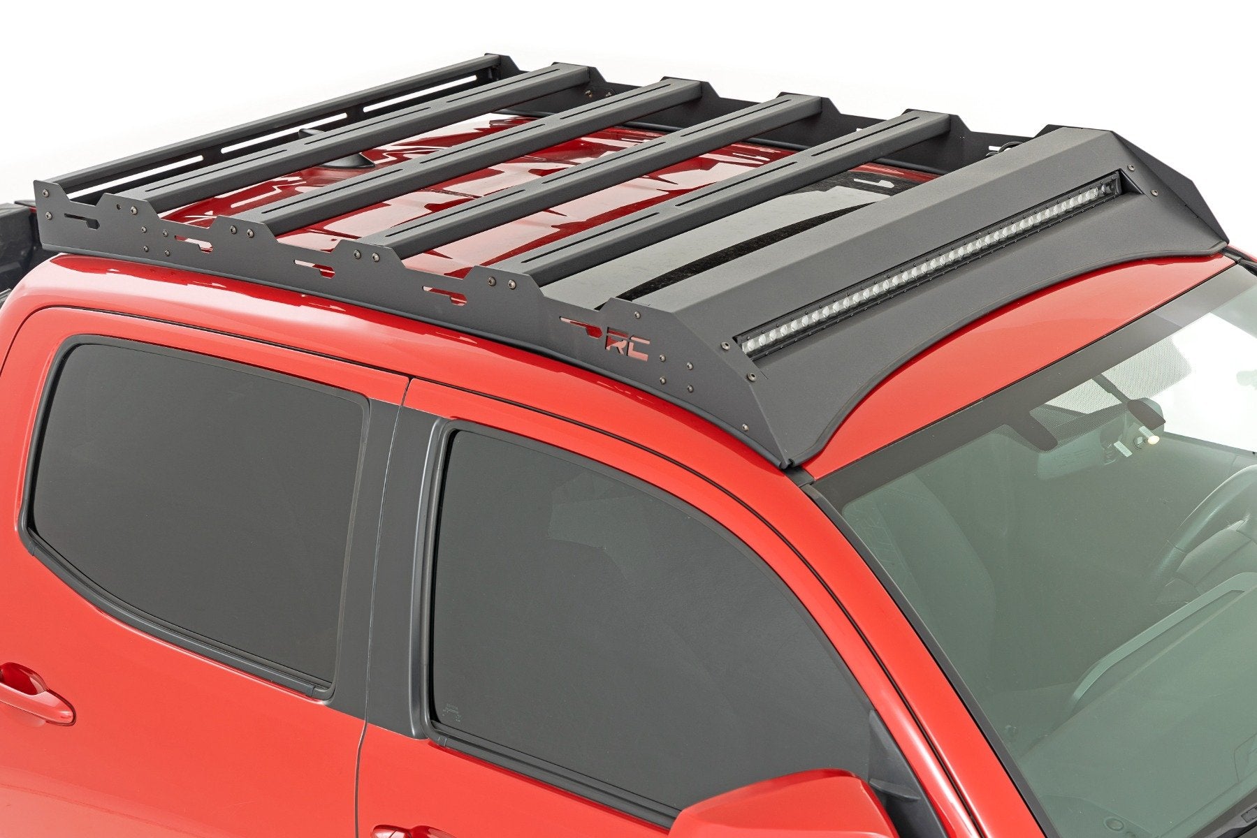 Rough Country Roof Rack w/ Front 40" LED Light for Toyota Tacoma Crew Cab 05-23