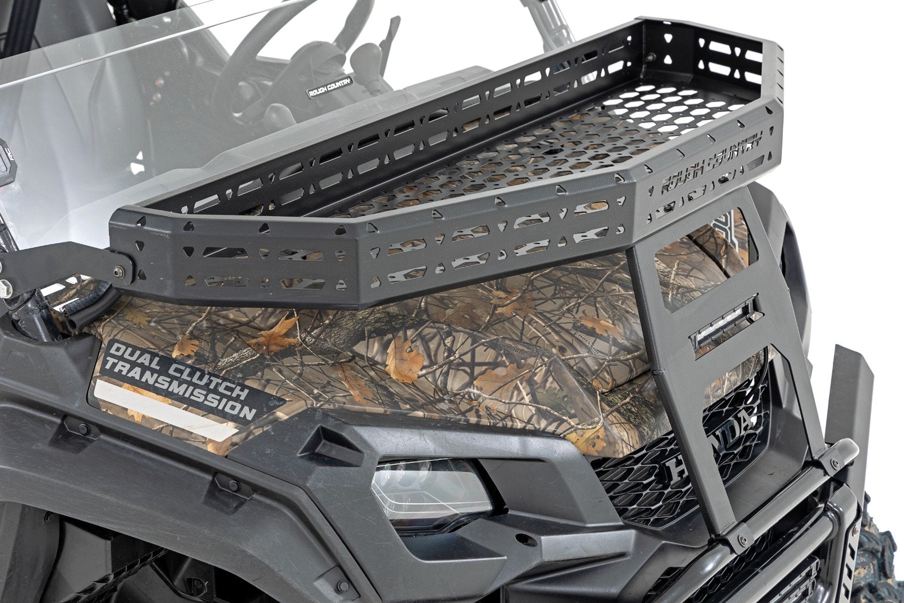 Rough Country Front Cargo Rack Black LED 6" Light Honda Pioneer 16-21 92059