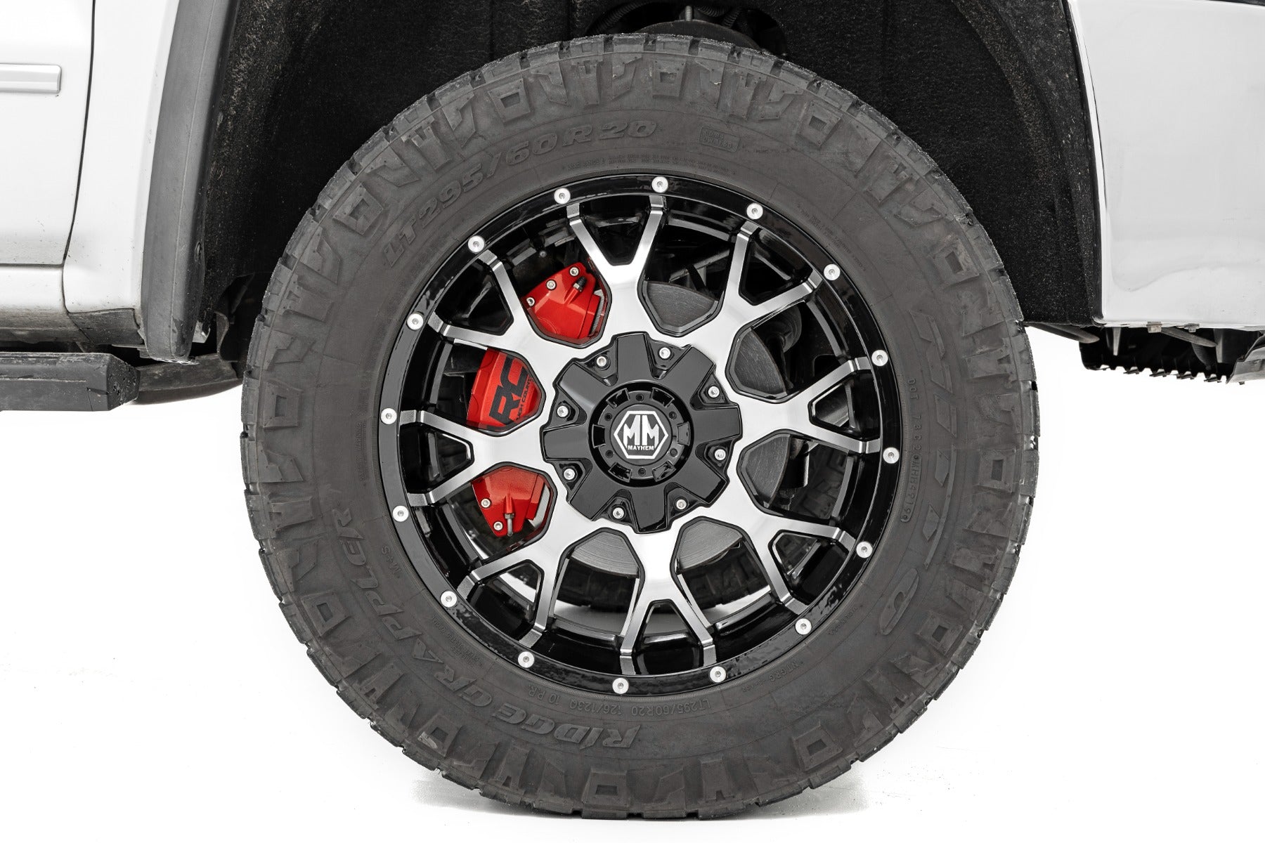Rough Country Caliper Cover Red Ford F-250 2WD/4WD 13-22 71108