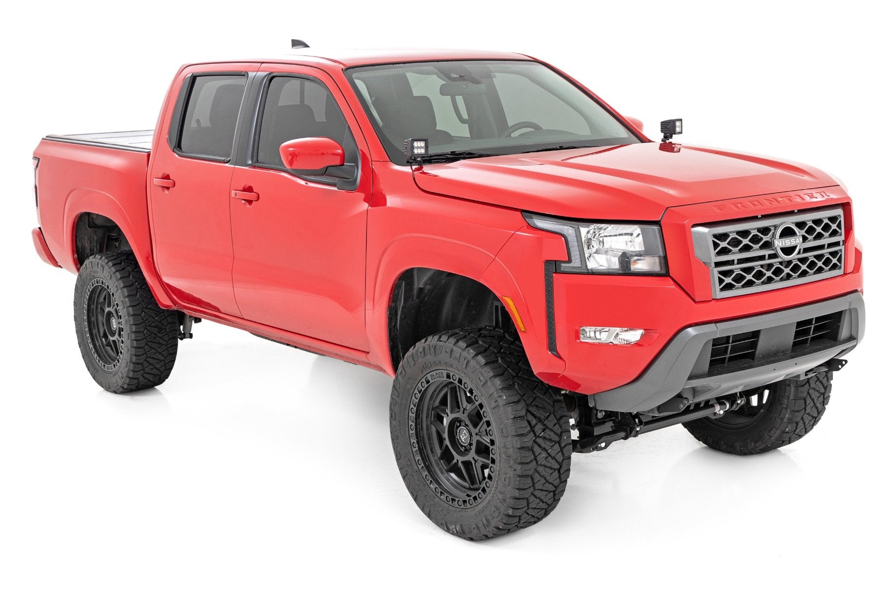 Rough Country LED Light Ditch Mount 2" Black White DRL Nissan Frontier 2022 71066